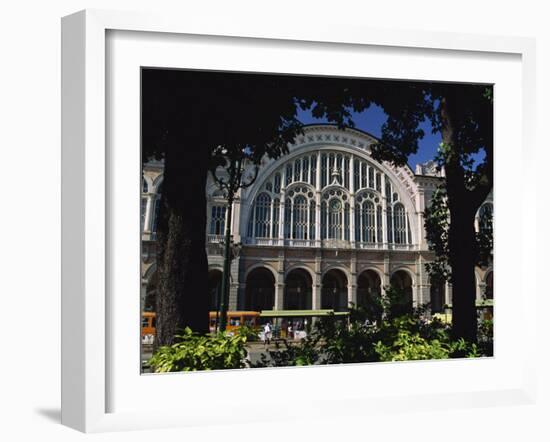 Front of City's Rail Station, Stazione Porta Nova, Turin, Piemonte, Italy, Europe-Maxwell Duncan-Framed Photographic Print