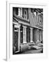 Front of House with an American Flag, Philadelphia, Pennsylvania, US, White Frame-Philippe Hugonnard-Framed Art Print