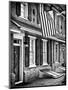 Front of House with an American Flag, Philadelphia, Pennsylvania, US, White Frame-Philippe Hugonnard-Mounted Art Print