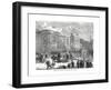 Front of Newgate from the Old Bailey, 1878-null-Framed Giclee Print