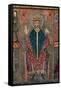 FRONT OF SAN PEDRO DE BOI - (LERIDA) - CENTRAL DETAIL- CHRIST MAGESTAD - CATALAN ROMANESQUE-null-Framed Stretched Canvas