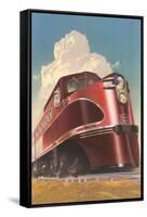 Front of Streamlined Train-null-Framed Stretched Canvas