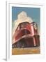 Front of Streamlined Train-null-Framed Art Print