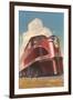 Front of Streamlined Train-null-Framed Art Print