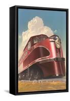 Front of Streamlined Train-null-Framed Stretched Canvas