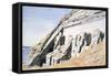 Front of the Great Temple at Abu Simbel, Egypt, C1845-GF Weston-Framed Stretched Canvas