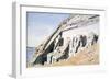 Front of the Great Temple at Abu Simbel, Egypt, C1845-GF Weston-Framed Giclee Print