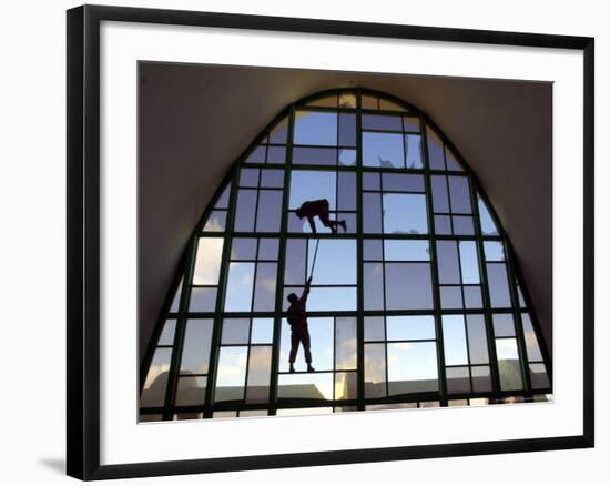 Front of the Kandahar International Airport in Kandahar, Afghanistan-Dave Martin,-Framed Photographic Print