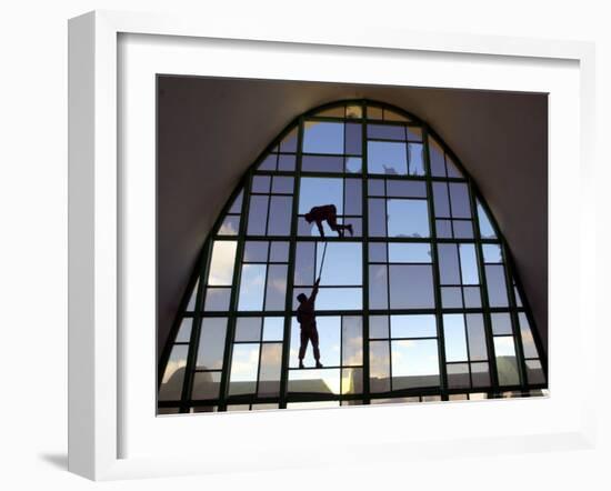 Front of the Kandahar International Airport in Kandahar, Afghanistan-Dave Martin,-Framed Photographic Print