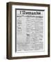 Front Page, First Issue of the Newspaper 'L'Humanite', 18th April 1904-French School-Framed Giclee Print