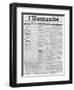 Front Page, First Issue of the Newspaper 'L'Humanite', 18th April 1904-French School-Framed Giclee Print