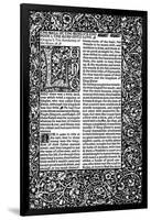 Front Page of Chapter I, Taken from the Well at World's End by William Morris, 1896-William Morris-Framed Giclee Print