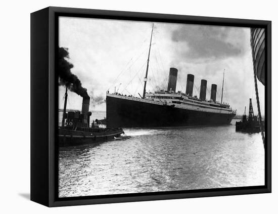 Front Page of Daily Mirror, Five Days after Titanic Tragedy, April 15th, 1912-null-Framed Stretched Canvas