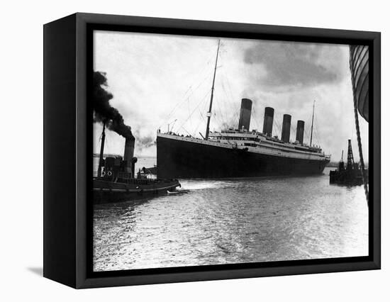 Front Page of Daily Mirror, Five Days after Titanic Tragedy, April 15th, 1912-null-Framed Stretched Canvas