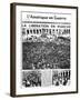 Front Page of L'Amerique En Guerre Newspaper, 9 August 1944-null-Framed Giclee Print