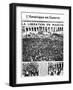 Front Page of L'Amerique En Guerre Newspaper, 9 August 1944-null-Framed Giclee Print