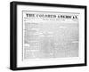 Front Page of 'The Colored American', 4th March, 1867-null-Framed Giclee Print
