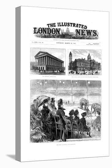 Front Page of the Illustrated London News, 1887-null-Stretched Canvas