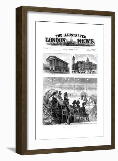 Front Page of the Illustrated London News, 1887-null-Framed Giclee Print