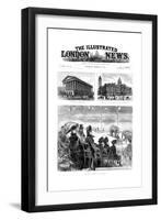 Front Page of the Illustrated London News, 1887-null-Framed Giclee Print