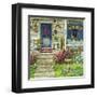 Front Porch In Maine-Janet Kruskamp-Framed Art Print