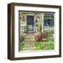 Front Porch In Maine-Janet Kruskamp-Framed Art Print