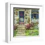 Front Porch In Maine-Janet Kruskamp-Framed Art Print