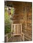 Front Porch of Log House, Athabascan Indian Village, Fairbanks, Alaska, USA-Ellen Clark-Mounted Photographic Print