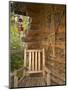 Front Porch of Log House, Athabascan Indian Village, Fairbanks, Alaska, USA-Ellen Clark-Mounted Photographic Print