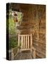 Front Porch of Log House, Athabascan Indian Village, Fairbanks, Alaska, USA-Ellen Clark-Stretched Canvas