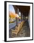 Front Porch of the Hanover Inn, Dartmouth College Green, Hanover, New Hampshire, USA-Jerry & Marcy Monkman-Framed Photographic Print