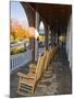 Front Porch of the Hanover Inn, Dartmouth College Green, Hanover, New Hampshire, USA-Jerry & Marcy Monkman-Mounted Photographic Print