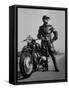 Front Shot of a German Made BMW Motorcycle and Rider-Ralph Crane-Framed Stretched Canvas