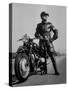 Front Shot of a German Made BMW Motorcycle and Rider-Ralph Crane-Stretched Canvas
