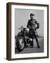 Front Shot of a German Made BMW Motorcycle and Rider-Ralph Crane-Framed Photographic Print
