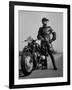 Front Shot of a German Made BMW Motorcycle and Rider-Ralph Crane-Framed Photographic Print