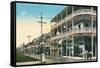 Front Street, Colon, Panama-null-Framed Stretched Canvas