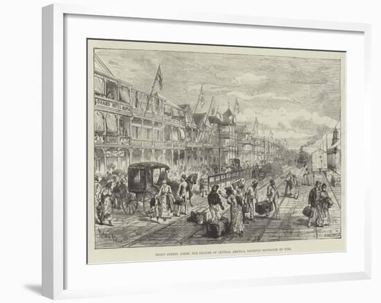 Front Street, Colon, the Seaport of Central America, Recently Destroyed by Fire-Melton Prior-Framed Giclee Print