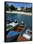 Front Street in Philipsburg, St. Martin, Caribbean-Greg Johnston-Framed Stretched Canvas