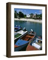 Front Street in Philipsburg, St. Martin, Caribbean-Greg Johnston-Framed Photographic Print