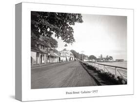 Front Street, Lahaina, 1917-null-Stretched Canvas