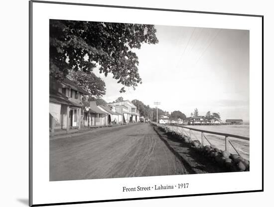 Front Street, Lahaina, 1917-null-Mounted Art Print