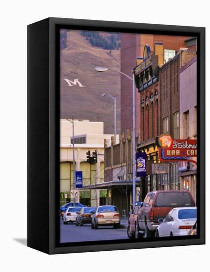 Front Street, Missoula, Montana-Chuck Haney-Framed Stretched Canvas