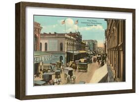 Front Street, Portland, Oregon-null-Framed Art Print