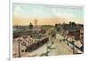 Front Street, San Pedro Harbor, California-null-Framed Art Print