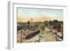 Front Street, San Pedro Harbor, California-null-Framed Premium Giclee Print