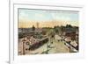 Front Street, San Pedro Harbor, California-null-Framed Art Print