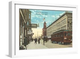 Front Street, Traverse City, Michigan-null-Framed Art Print