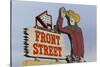 Front Street Western Town, Ogallala, Nebraska, USA-Walter Bibikow-Stretched Canvas