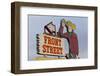 Front Street Western Town, Ogallala, Nebraska, USA-Walter Bibikow-Framed Photographic Print